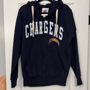 Chargers Navy Blue zip up Hoodie